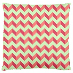 Modern Retro Chevron Patchwork Pattern Large Cushion Cases (two Sides)  by GardenOfOphir