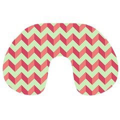 Modern Retro Chevron Patchwork Pattern Travel Neck Pillows