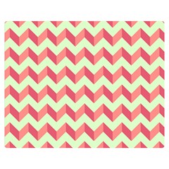 Modern Retro Chevron Patchwork Pattern Double Sided Flano Blanket (medium) 