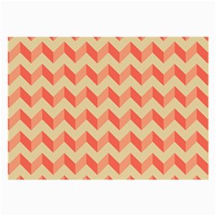 Modern Retro Chevron Patchwork Pattern Large Glasses Cloth (2-side)