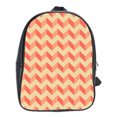 Modern Retro Chevron Patchwork Pattern School Bags(large) 