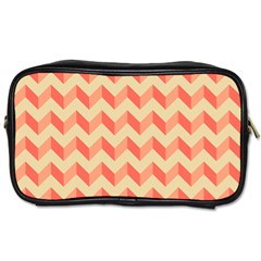 Modern Retro Chevron Patchwork Pattern Toiletries Bags