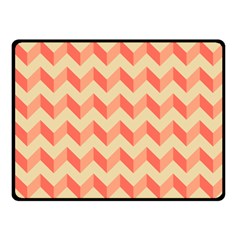 Modern Retro Chevron Patchwork Pattern Fleece Blanket (small)