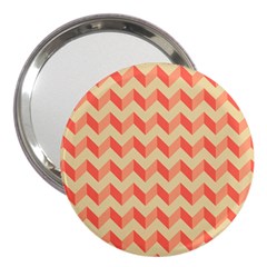 Modern Retro Chevron Patchwork Pattern 3  Handbag Mirrors