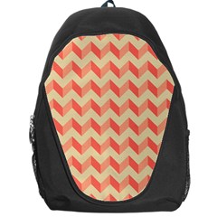 Modern Retro Chevron Patchwork Pattern Backpack Bag