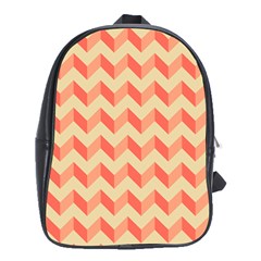 Modern Retro Chevron Patchwork Pattern School Bags (xl)  by GardenOfOphir