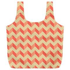 Modern Retro Chevron Patchwork Pattern Full Print Recycle Bags (l)  by GardenOfOphir