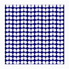 Blue And White Leaf Pattern Medium Glasses Cloth (2-side)