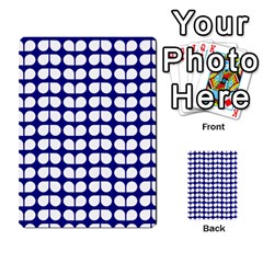 Blue And White Leaf Pattern Multi-purpose Cards (Rectangle) 