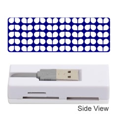 Blue And White Leaf Pattern Memory Card Reader (stick) 