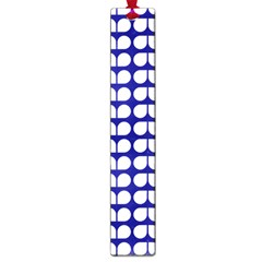 Blue And White Leaf Pattern Large Book Marks