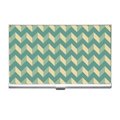 Modern Retro Chevron Patchwork Pattern Business Card Holders