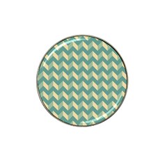 Modern Retro Chevron Patchwork Pattern Hat Clip Ball Marker by GardenOfOphir