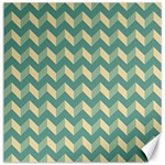 Modern Retro Chevron Patchwork Pattern Canvas 16  x 16   15.2 x15.41  Canvas - 1