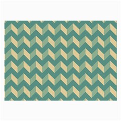 Modern Retro Chevron Patchwork Pattern Large Glasses Cloth (2-side)