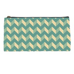 Modern Retro Chevron Patchwork Pattern Pencil Cases by GardenOfOphir