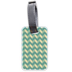 Modern Retro Chevron Patchwork Pattern Luggage Tags (two Sides)