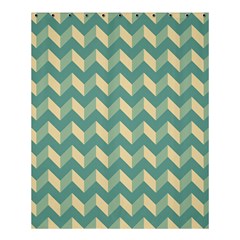 Modern Retro Chevron Patchwork Pattern Shower Curtain 60  X 72  (medium)  by GardenOfOphir