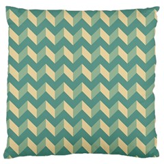 Modern Retro Chevron Patchwork Pattern Large Cushion Cases (two Sides) 