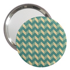 Modern Retro Chevron Patchwork Pattern 3  Handbag Mirrors