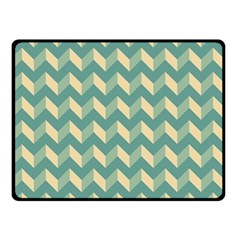 Modern Retro Chevron Patchwork Pattern Double Sided Fleece Blanket (small) 