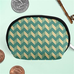 Modern Retro Chevron Patchwork Pattern Accessory Pouches (medium) 