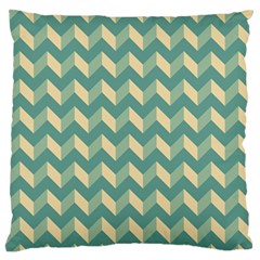 Modern Retro Chevron Patchwork Pattern Large Flano Cushion Cases (one Side) 