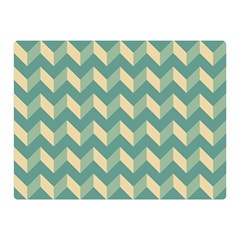 Modern Retro Chevron Patchwork Pattern Double Sided Flano Blanket (mini)  by GardenOfOphir