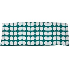 Teal And White Leaf Pattern Body Pillow Cases Dakimakura (two Sides) 