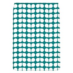 Teal And White Leaf Pattern Flap Covers (s) 