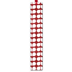 Red And White Leaf Pattern Large Book Marks