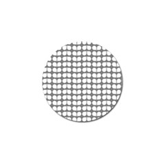 Gray And White Leaf Pattern Golf Ball Marker