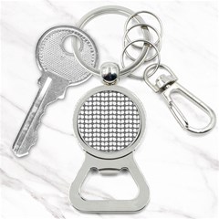 Gray And White Leaf Pattern Bottle Opener Key Chains by GardenOfOphir