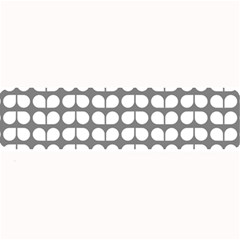 Gray And White Leaf Pattern Large Bar Mats