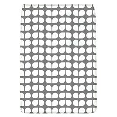 Gray And White Leaf Pattern Flap Covers (l)  by GardenOfOphir