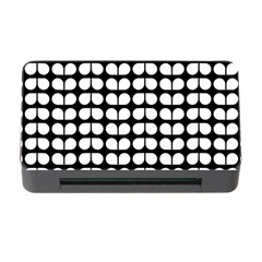 Black And White Leaf Pattern Memory Card Reader With Cf by GardenOfOphir