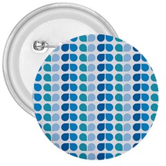 Blue Green Leaf Pattern 3  Buttons by GardenOfOphir