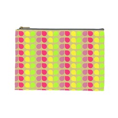 Colorful Leaf Pattern Cosmetic Bag (large)  by GardenOfOphir