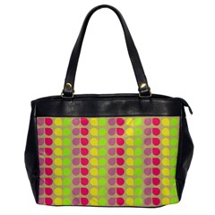 Colorful Leaf Pattern Office Handbags by GardenOfOphir