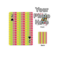 Colorful Leaf Pattern Playing Cards 54 (mini)  by GardenOfOphir