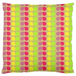 Colorful Leaf Pattern Large Flano Cushion Cases (Two Sides)  Front