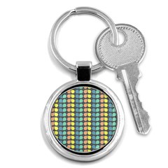 Colorful Leaf Pattern Key Chains (round)  by GardenOfOphir