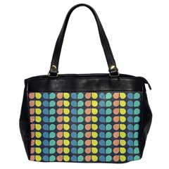 Colorful Leaf Pattern Office Handbags by GardenOfOphir