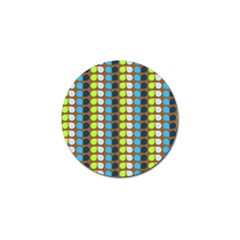 Colorful Leaf Pattern Golf Ball Marker (4 Pack) by GardenOfOphir