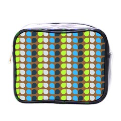 Colorful Leaf Pattern Mini Toiletries Bags by GardenOfOphir