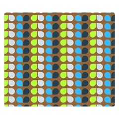 Colorful Leaf Pattern Double Sided Flano Blanket (small)  by GardenOfOphir