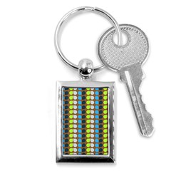 Colorful Leaf Pattern Key Chains (rectangle)  by GardenOfOphir