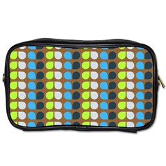 Colorful Leaf Pattern Toiletries Bags 2-side by GardenOfOphir