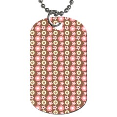 Cute Floral Pattern Dog Tag (two Sides) by GardenOfOphir