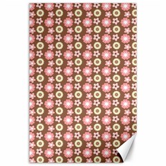 Cute Floral Pattern Canvas 24  X 36  by GardenOfOphir